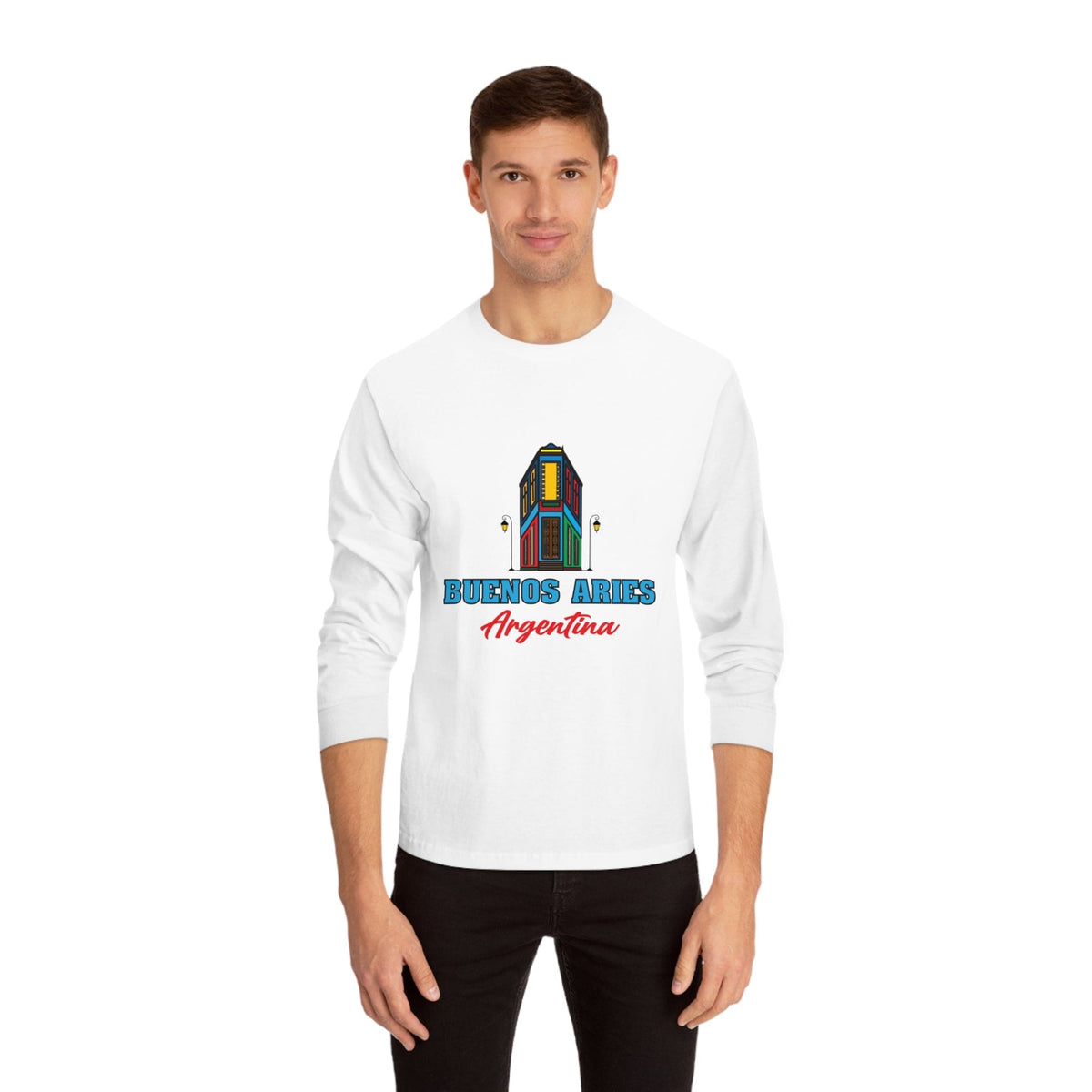 Retro Buenos Aires Landmark - Long Sleeve Tee