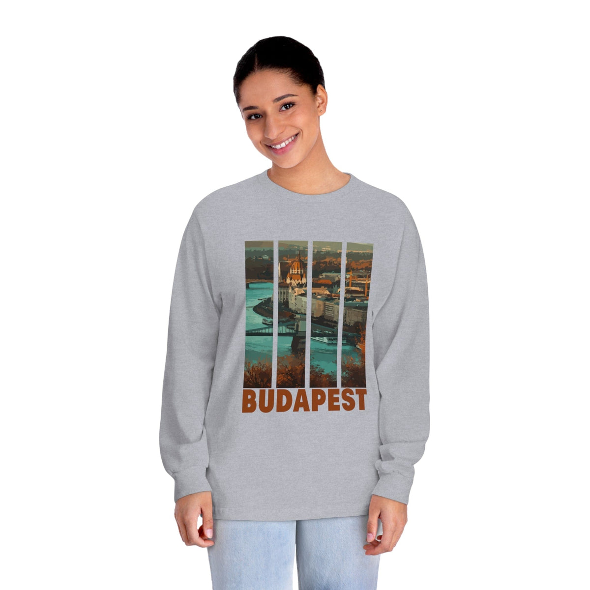 BUDAPEST – Trendy Design, Premium Long Sleeve Tee