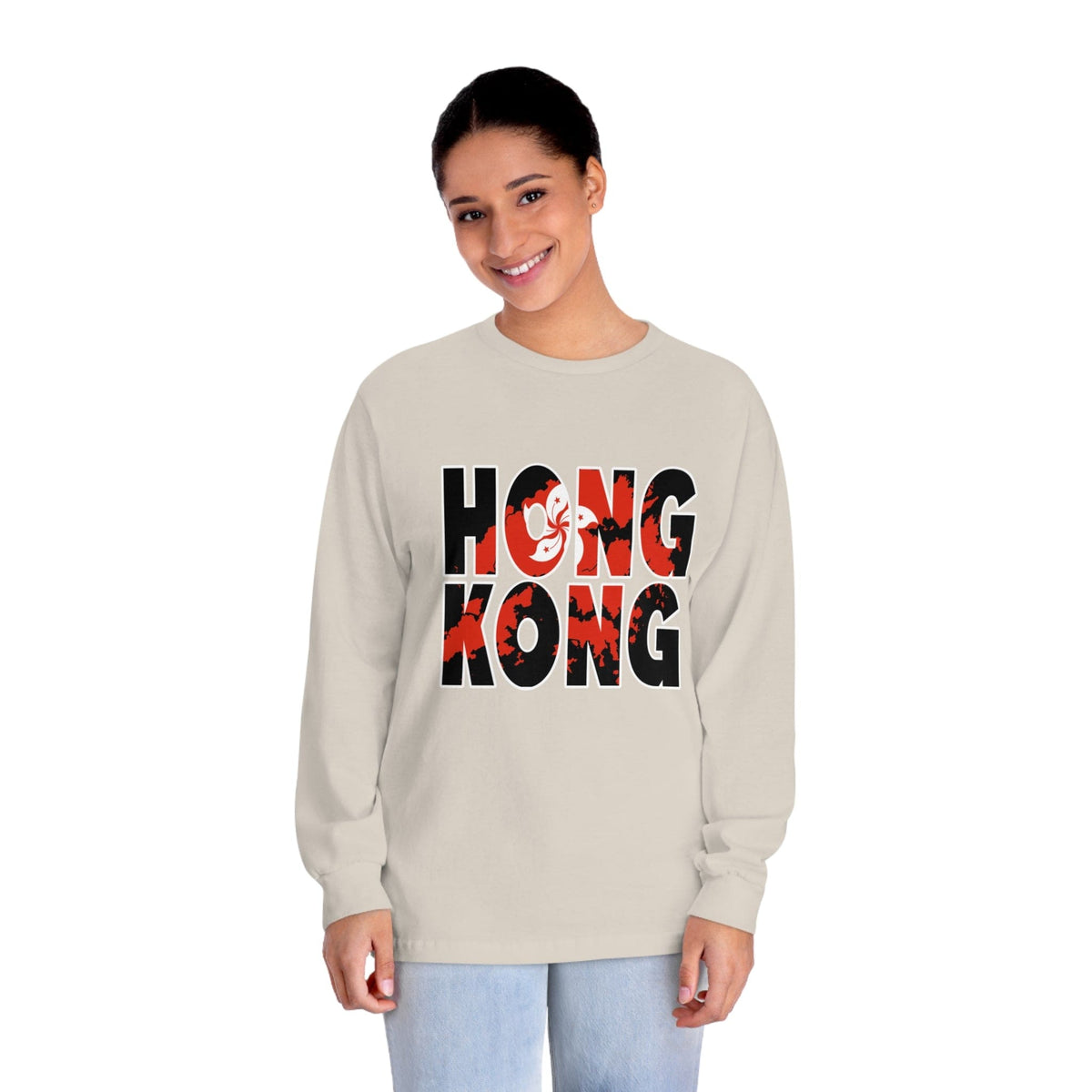 HONG KONG – Trendy Design, Premium Long Sleeve Tee