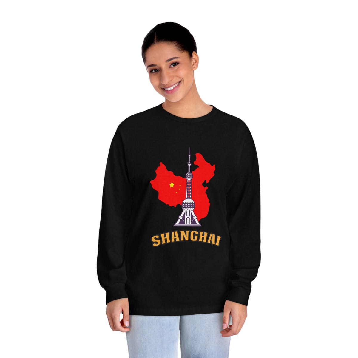SHANGHAI – Trendy Design, Premium Long Sleeve Tee