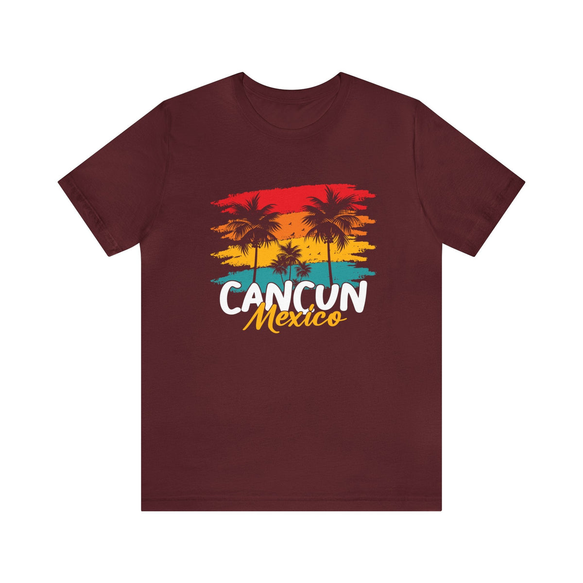 Retro Sunset Palm - Short Sleeve Tee