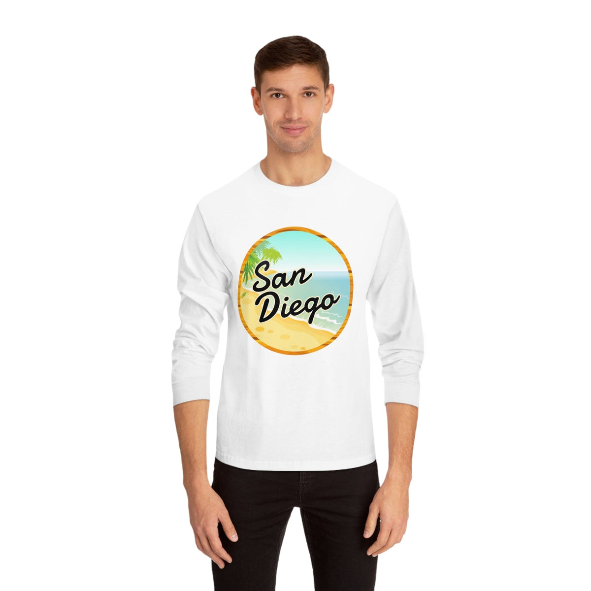 SAN DIEGO – Trendy Design, Premium Long Sleeve Tee