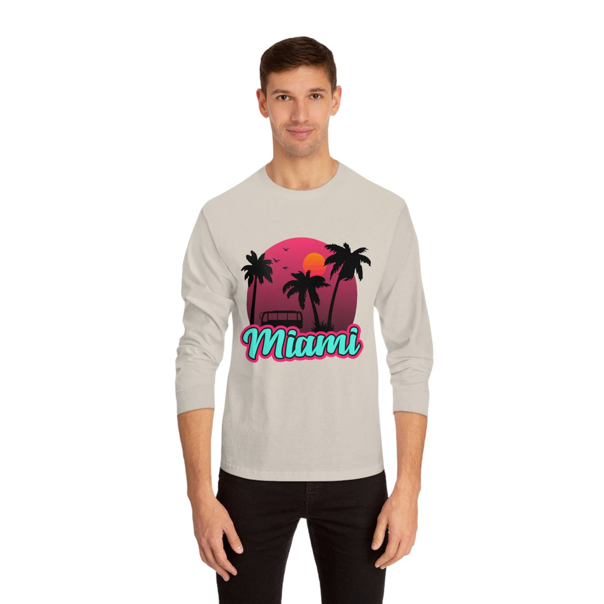 MIAMI – Trendy Design, Premium Long Sleeve Tee
