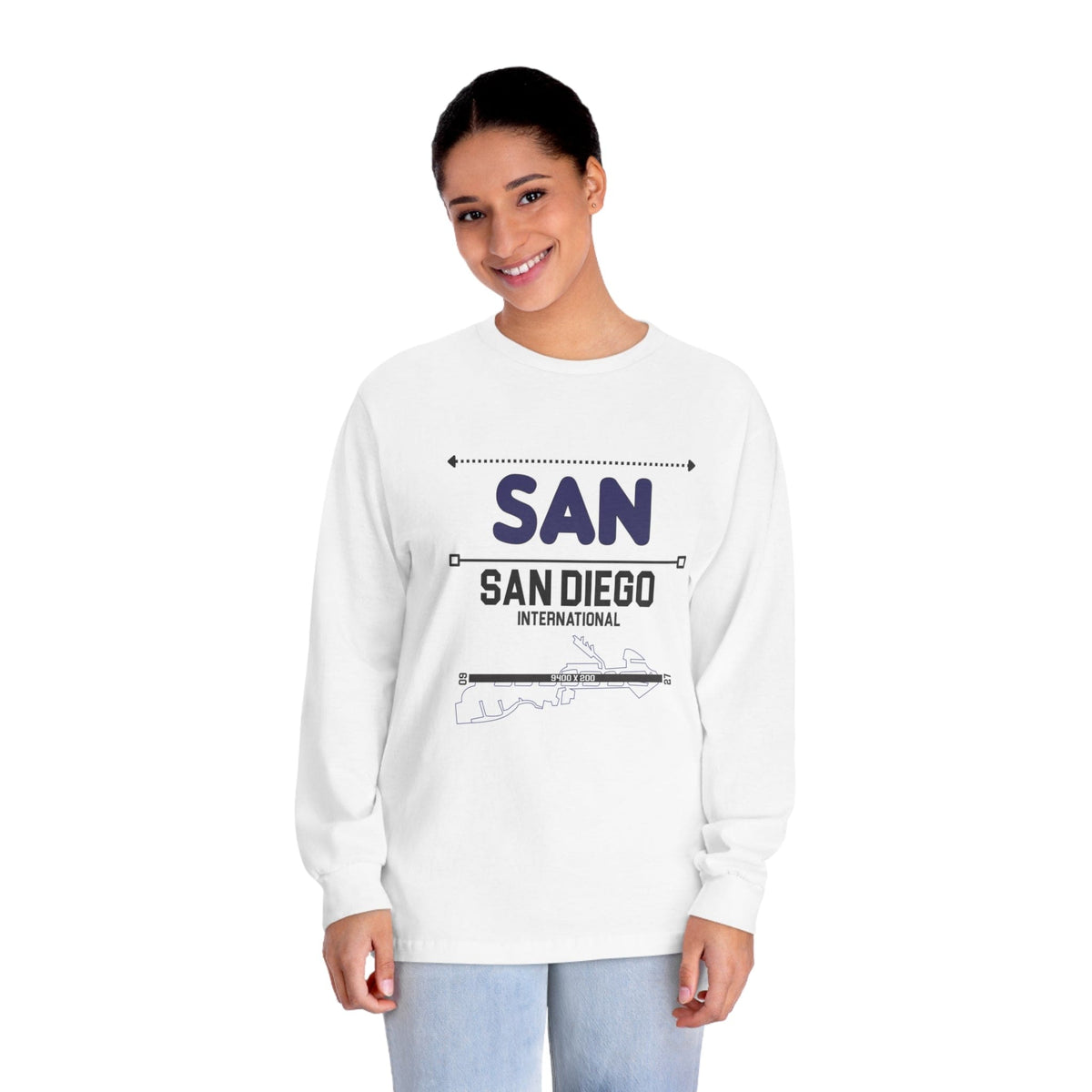 SAN DIEGO – Trendy Design, Premium Long Sleeve Tee
