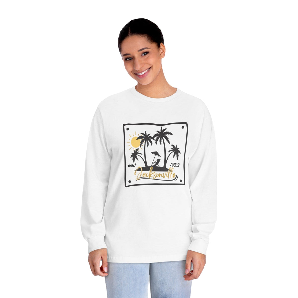 JACKSONVILLE – Trendy Design, Premium Long Sleeve Tee