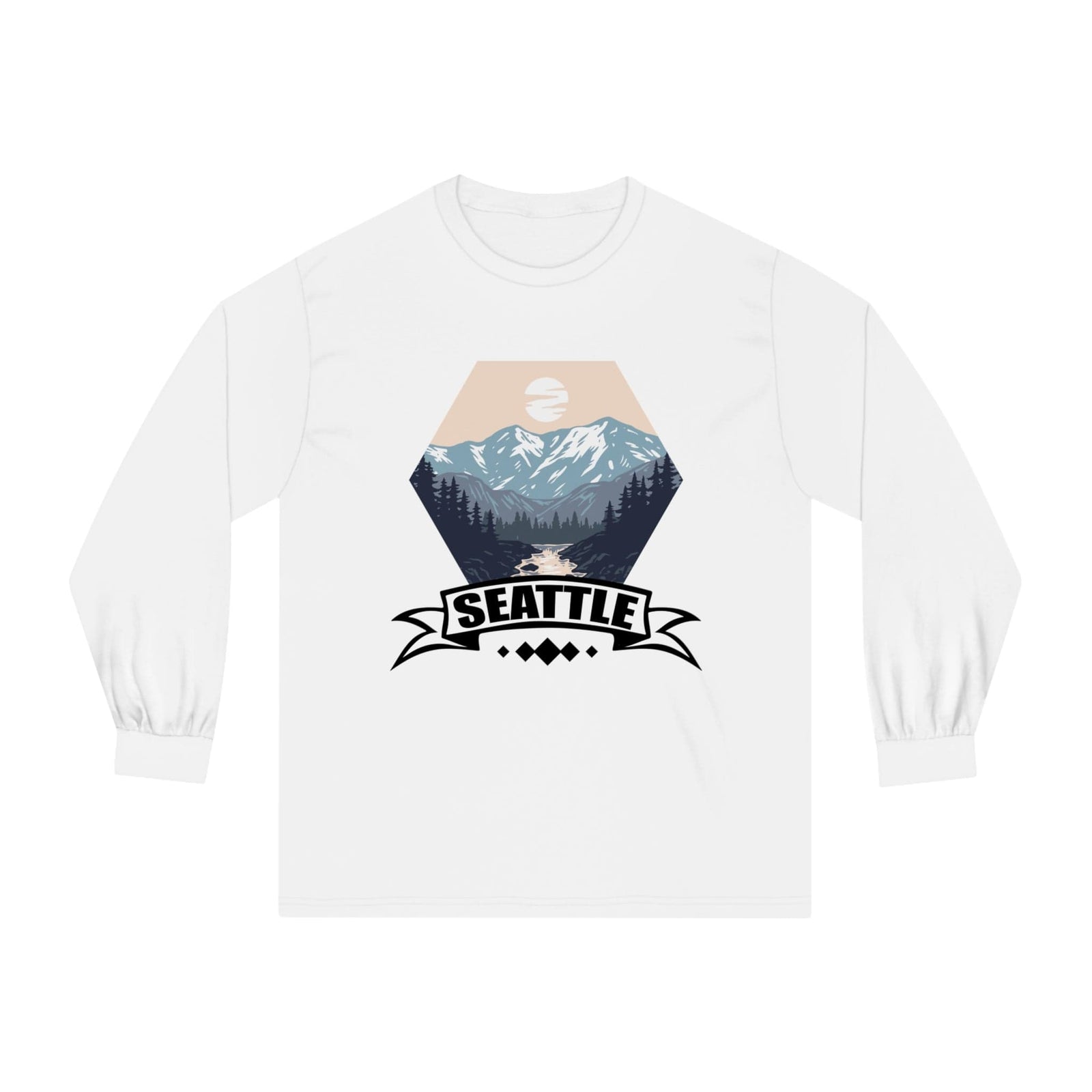 SEATTLE – Trendy Design, Premium Long Sleeve Tee