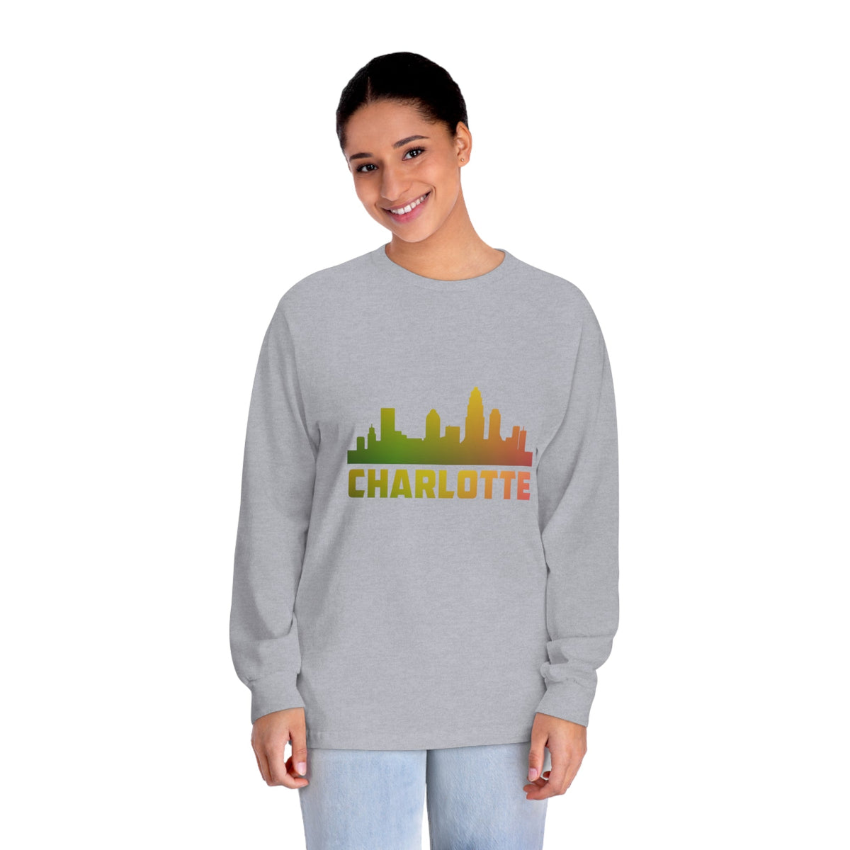 CHARLOTTE – Trendy Design, Premium Long Sleeve Tee