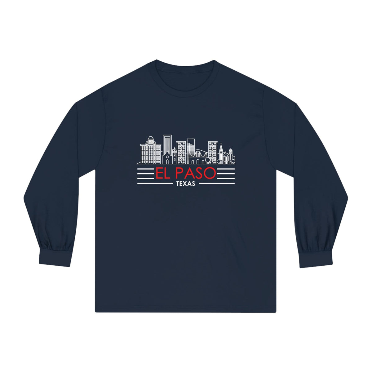 EL PASO – Trendy Design, Premium Long Sleeve Tee