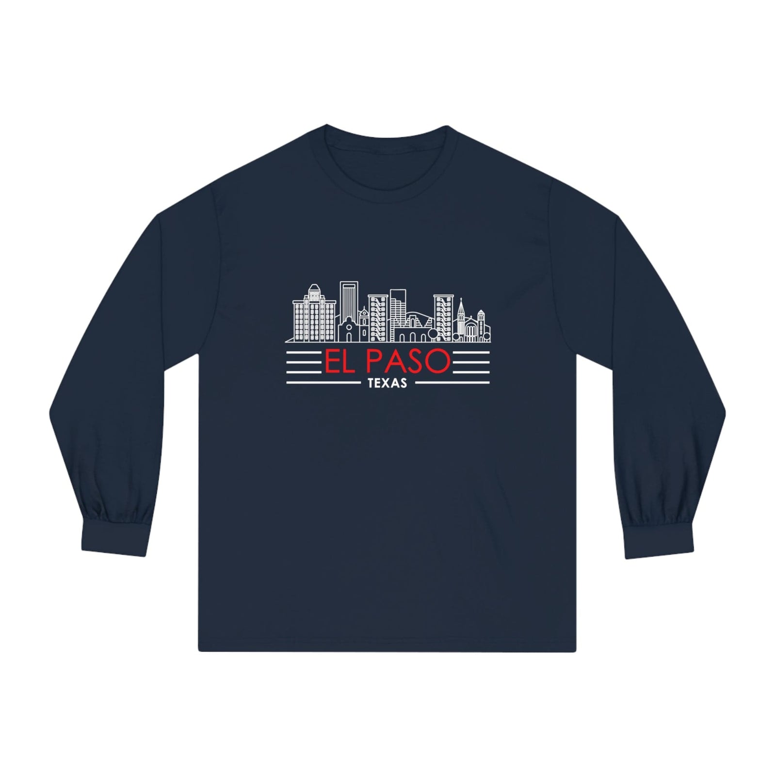 EL PASO – Trendy Design, Premium Long Sleeve Tee