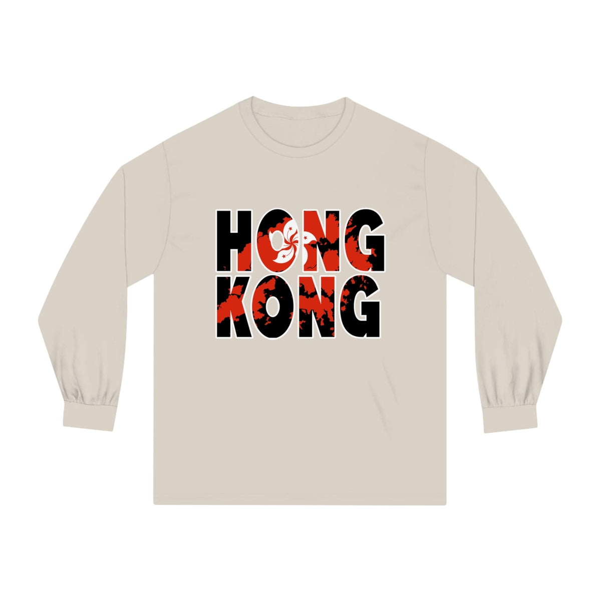 HONG KONG – Trendy Design, Premium Long Sleeve Tee