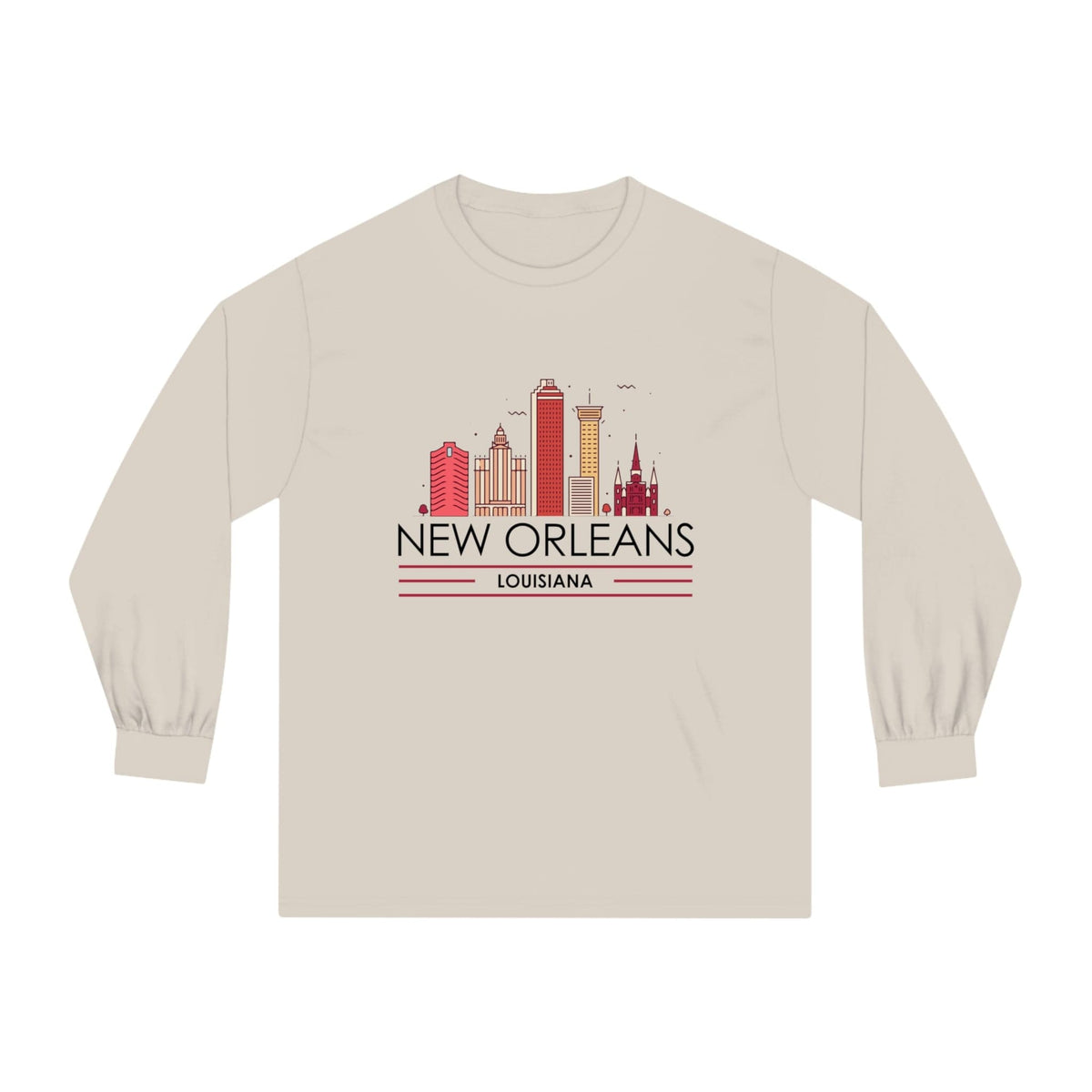 NEW ORLEANS – Trendy Design, Premium Long Sleeve Tee
