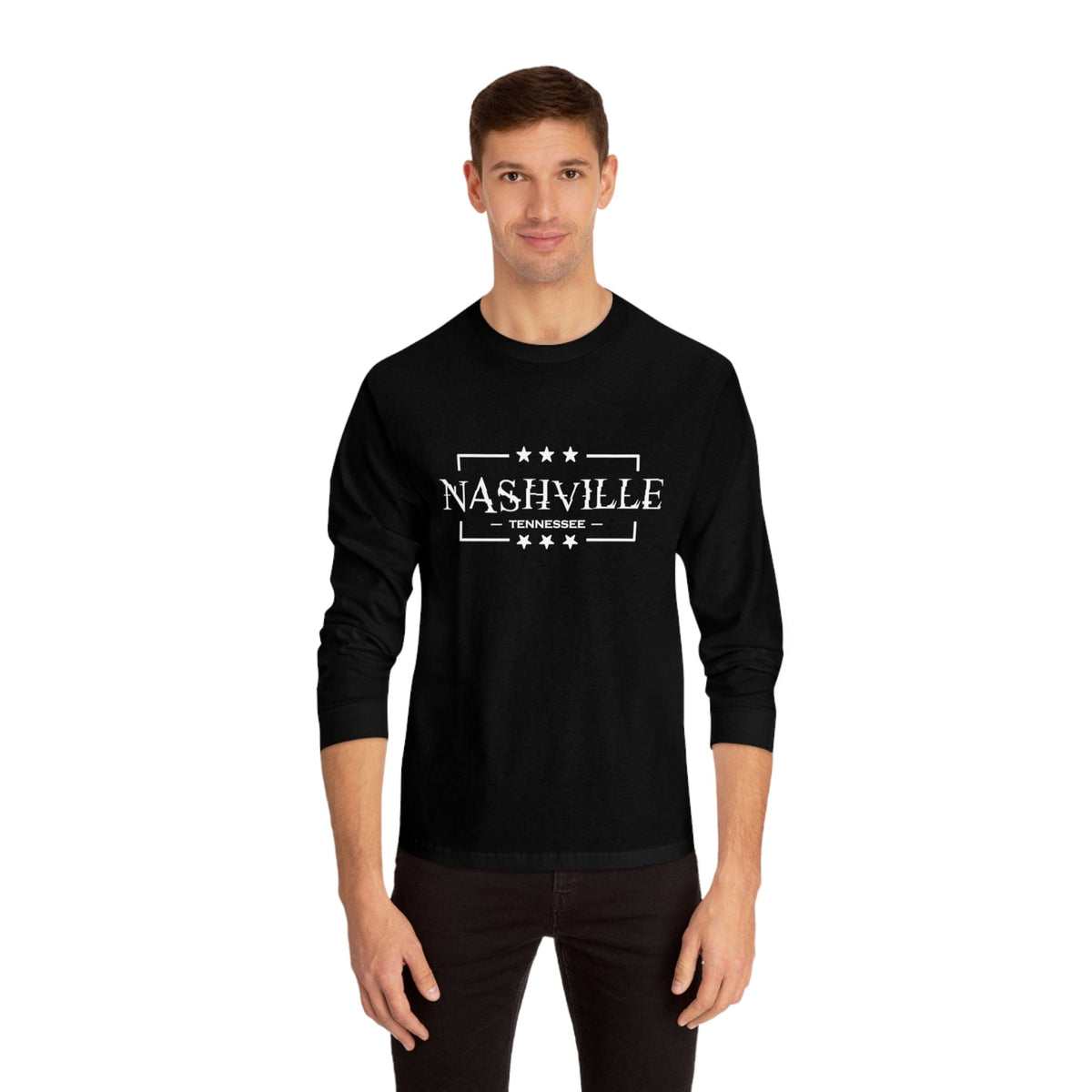 NASHVILLE – Trendy Design, Premium Long Sleeve Tee