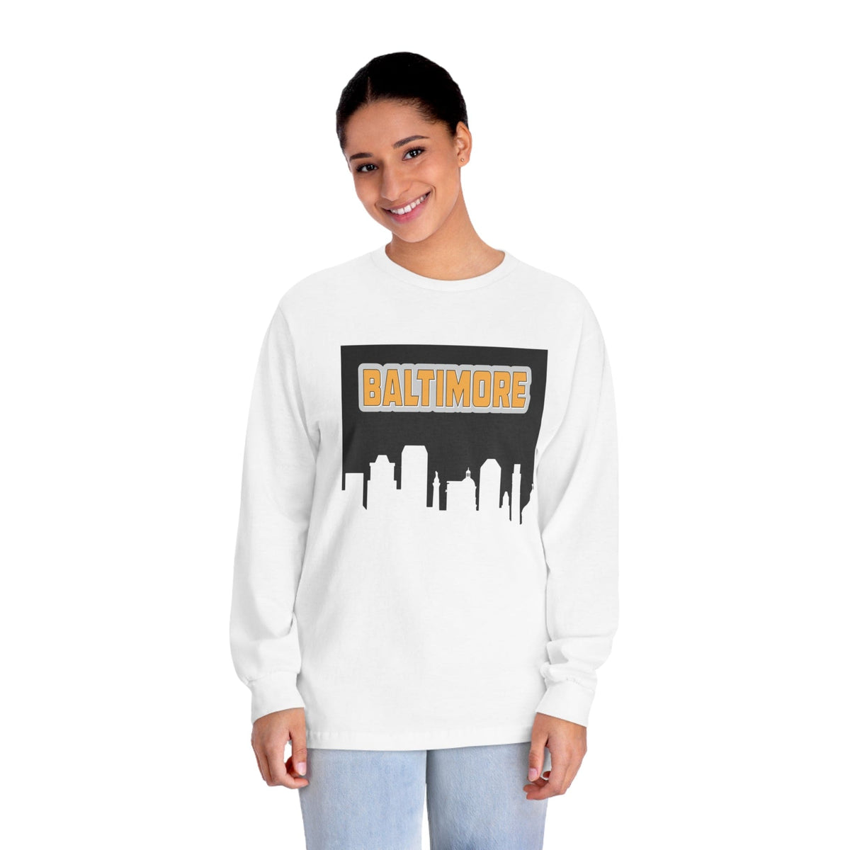 BALTIMORE – Trendy Design, Premium Long Sleeve Tee