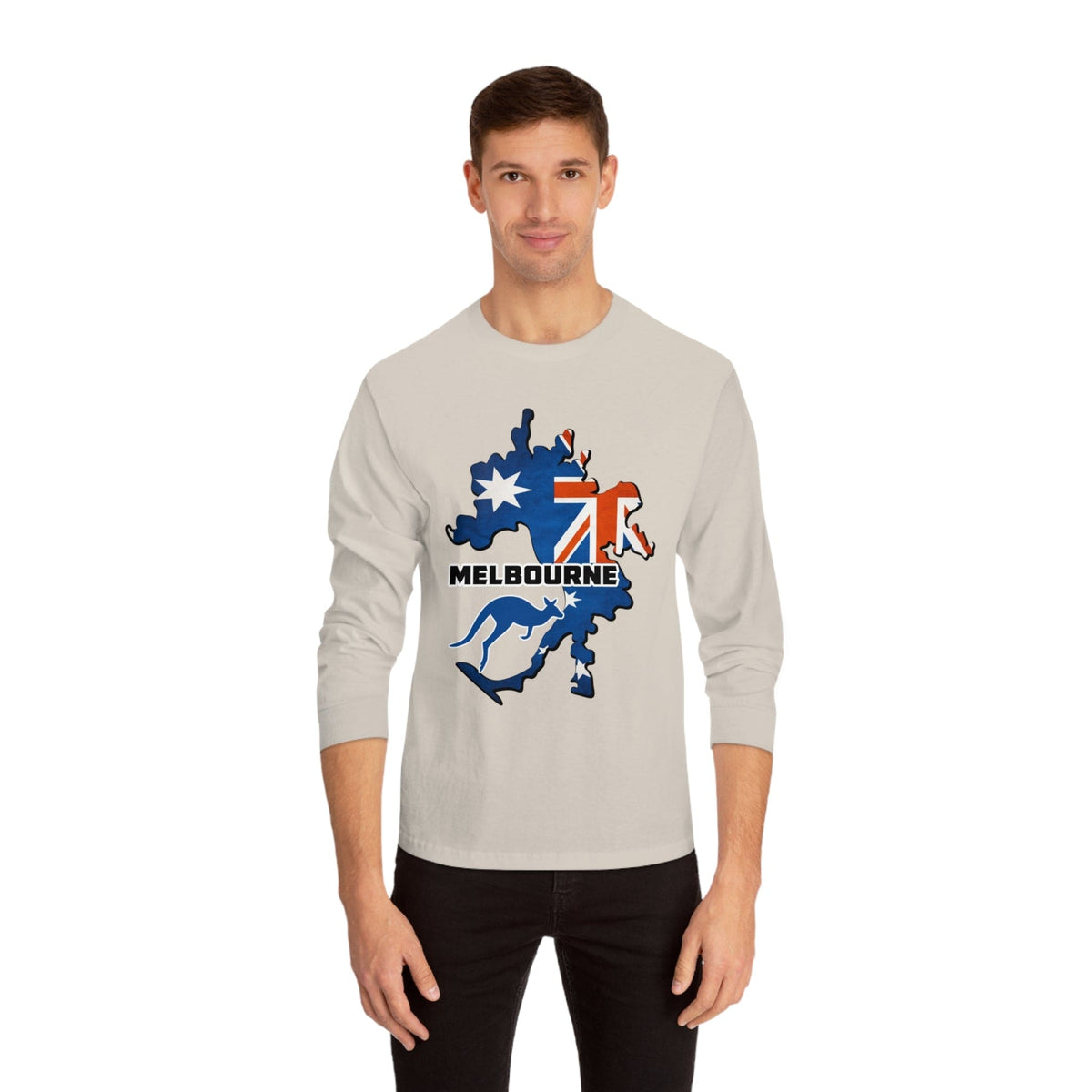 MELBOURNE – Trendy Design, Premium Long Sleeve Tee