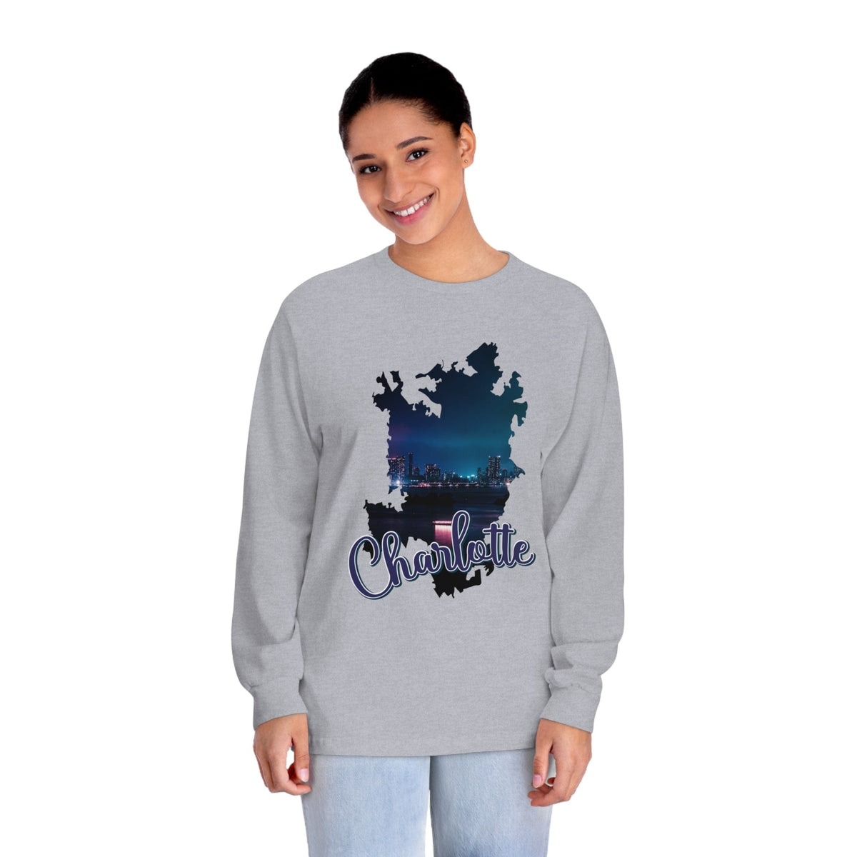 CHARLOTTE – Trendy Design, Premium Long Sleeve Tee