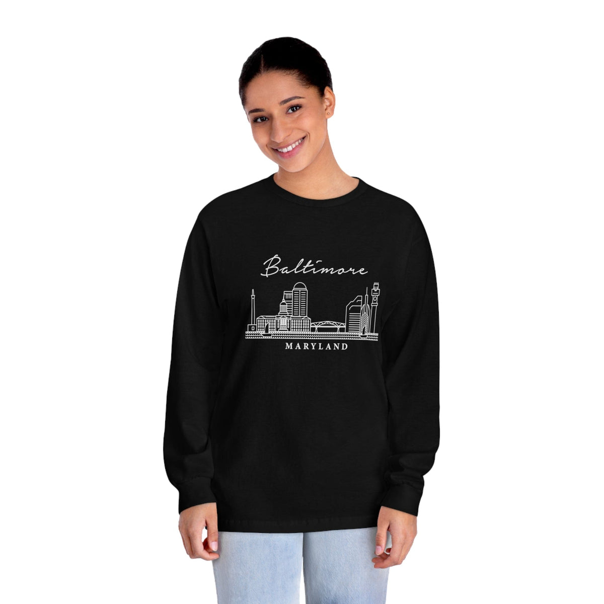 BALTIMORE – Trendy Design, Premium Long Sleeve Tee
