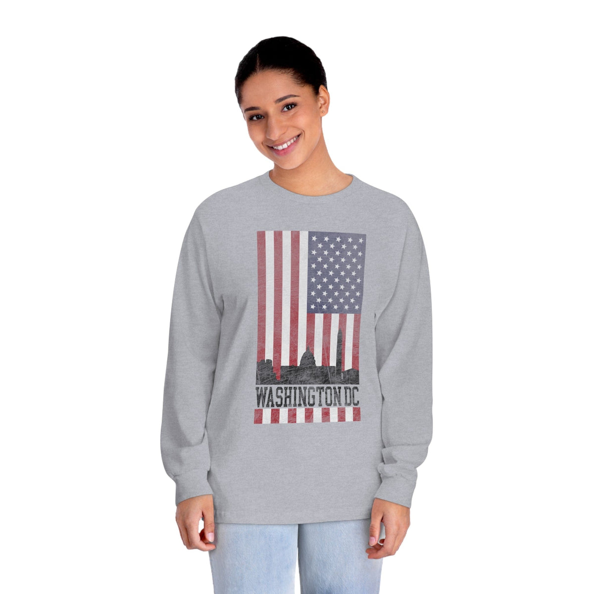 WASHINGTON DC – Trendy Design, Premium Long Sleeve Tee