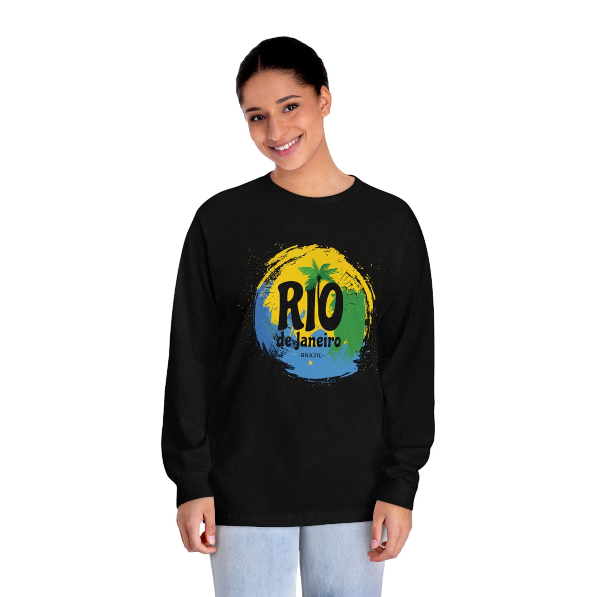 RIO de JANEIRO – Trendy Design, Premium Long Sleeve Tee