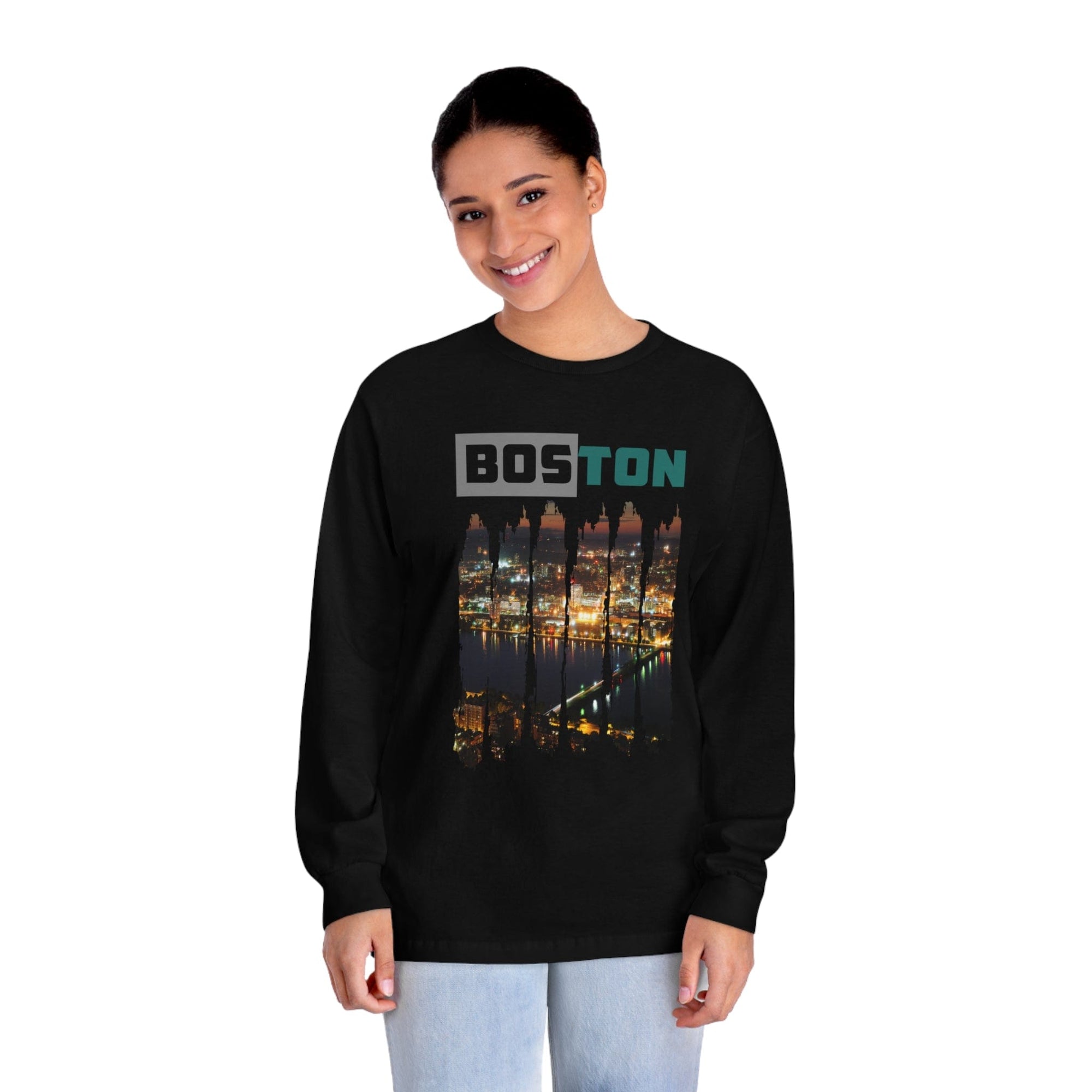 BOSTON – Trendy Design, Premium Long Sleeve Tee