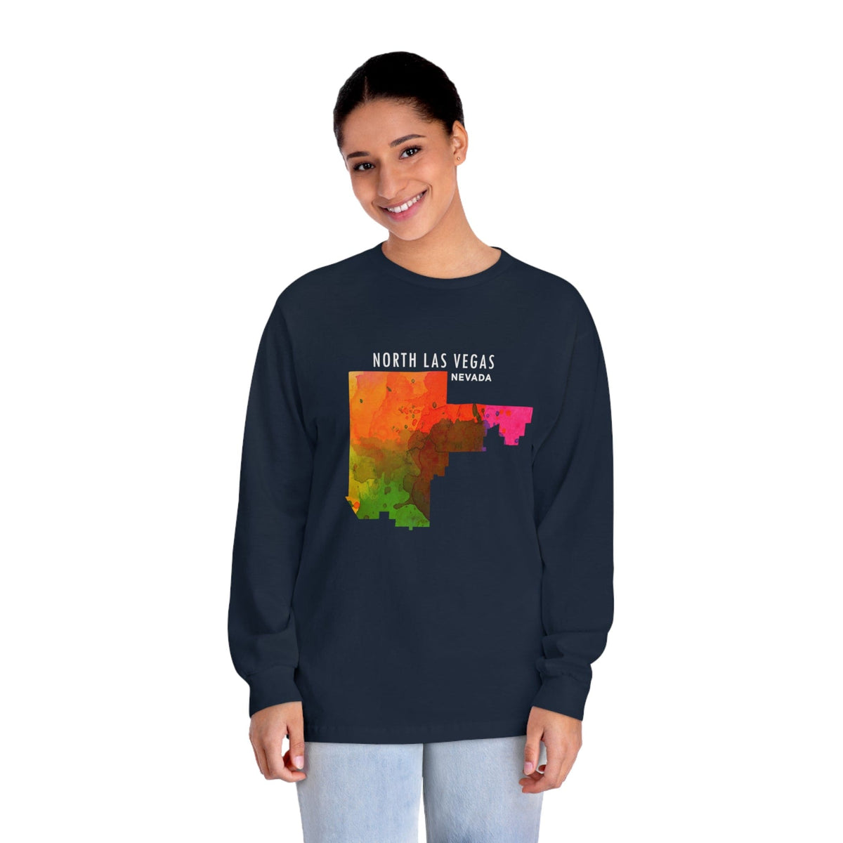 NORTH LAS VEGAS – Trendy Design, Premium Long Sleeve Tee