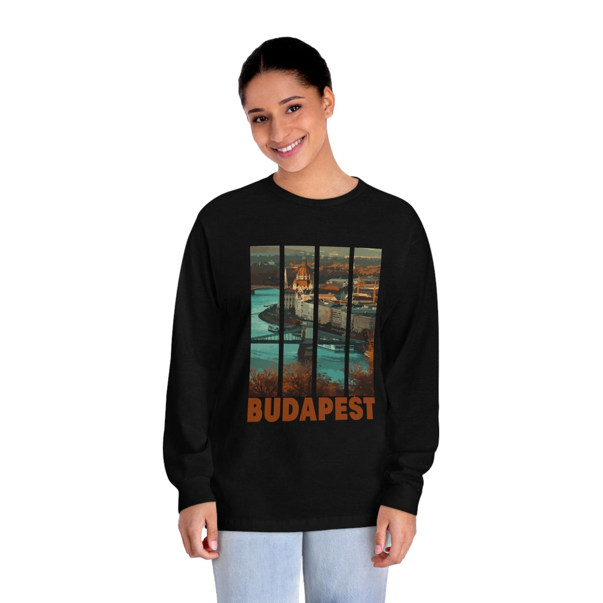 BUDAPEST – Trendy Design, Premium Long Sleeve Tee