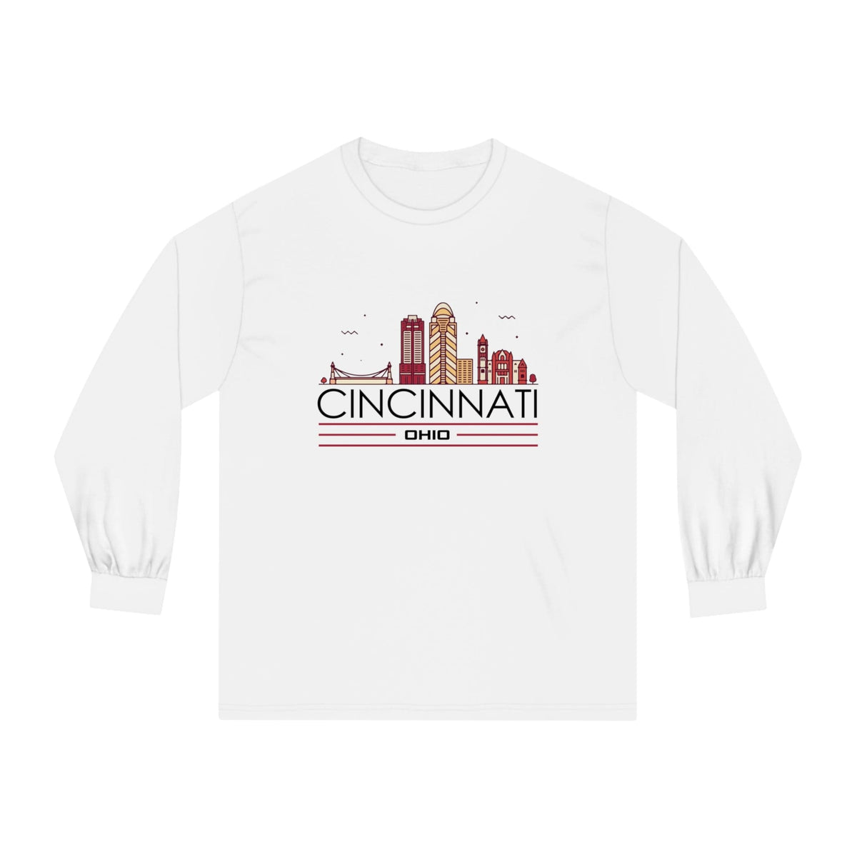 CINCINNATI – Trendy Design, Premium Long Sleeve Tee