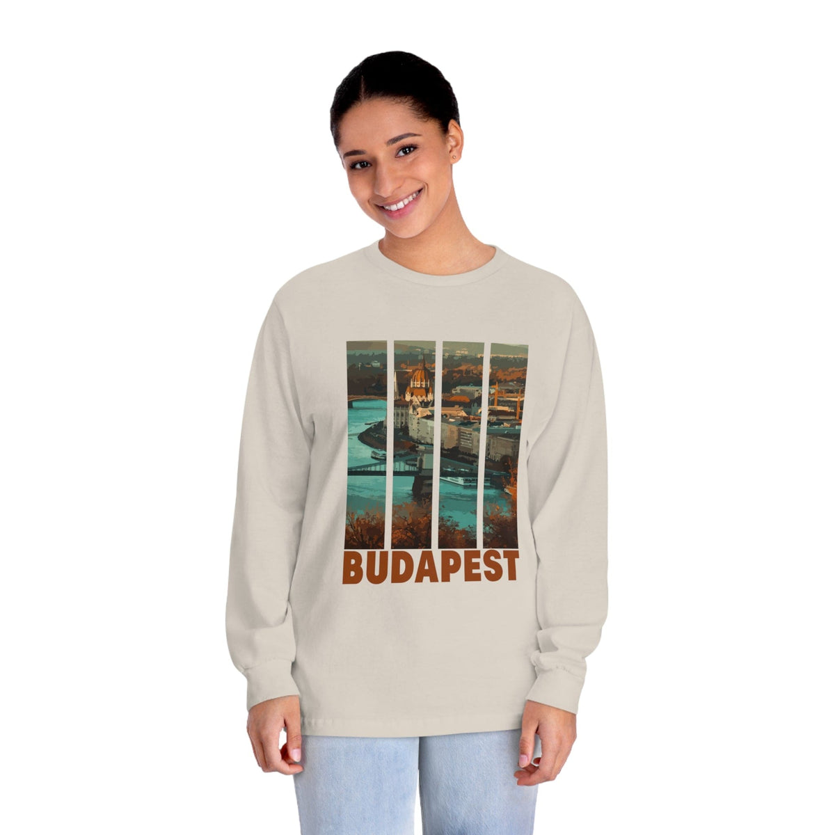 BUDAPEST – Trendy Design, Premium Long Sleeve Tee