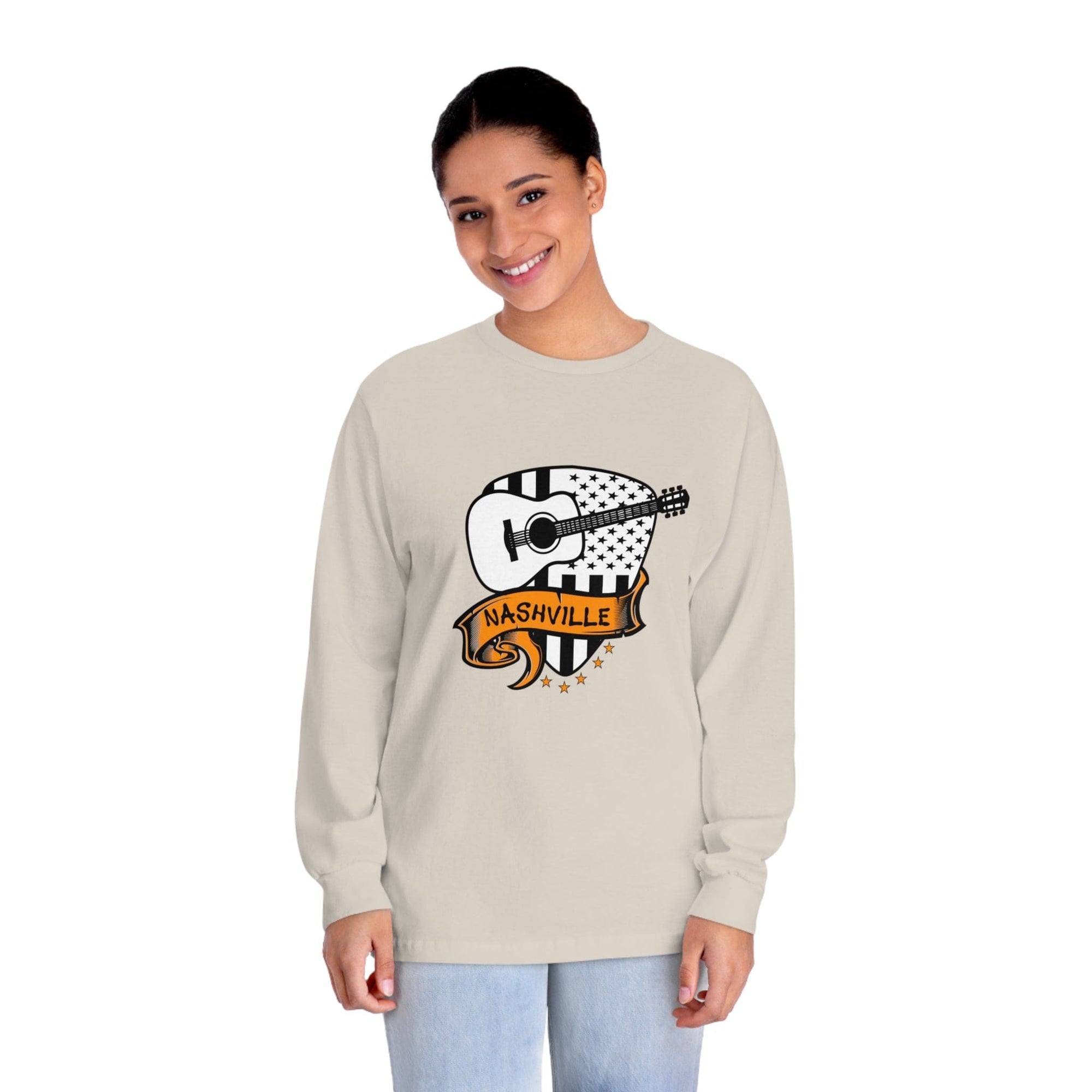 NASHVILLE – Trendy Design, Premium Long Sleeve Tee