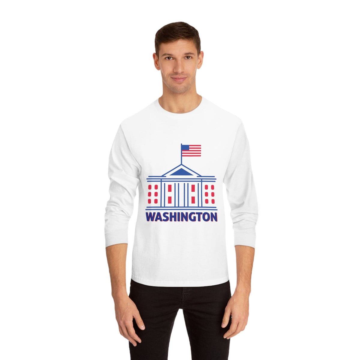 WASHINGTON – Trendy Design, Premium Long Sleeve Tee