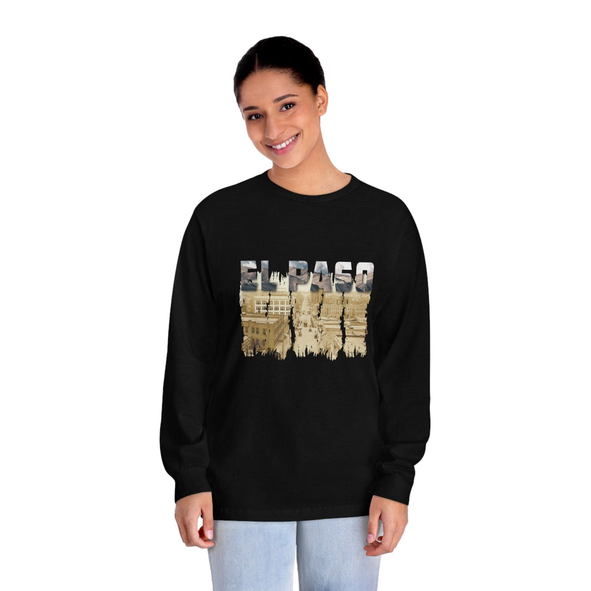 EL PASO – Trendy Design, Premium Long Sleeve Tee