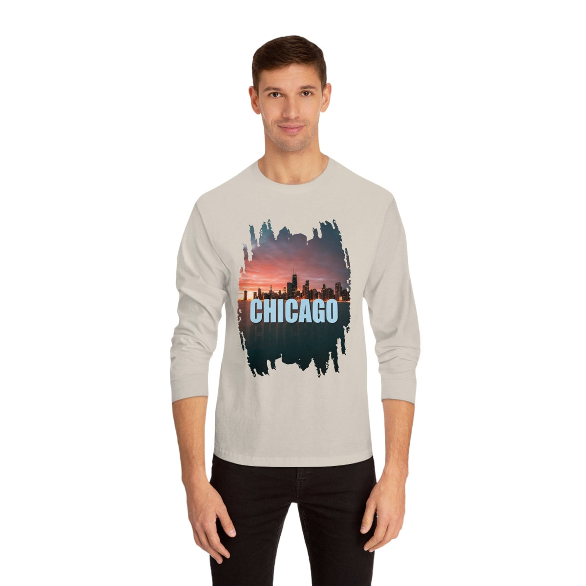 CHICAGO – Trendy Design, Premium Long Sleeve Tee