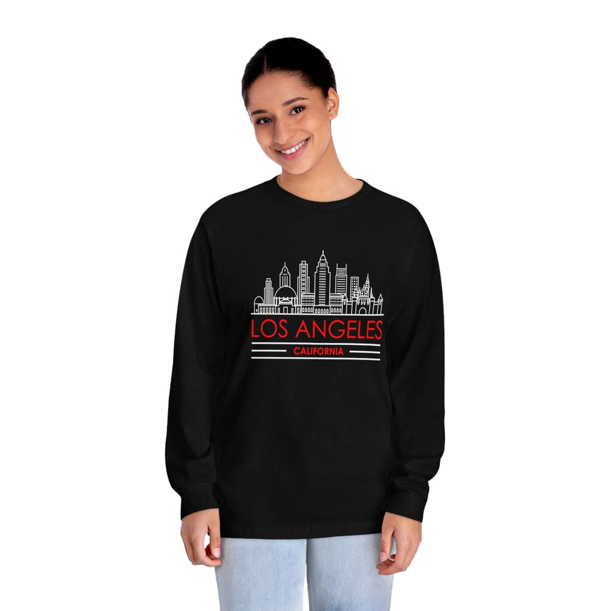 LOS ANGELES – Trendy Design, Premium Long Sleeve Tee