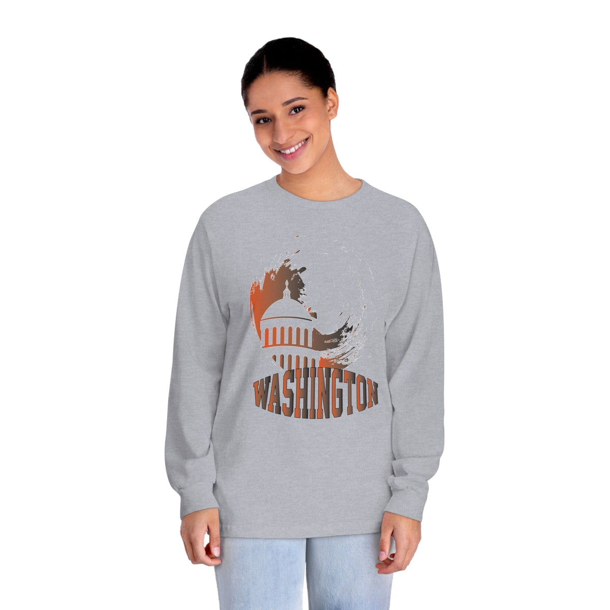 WASHINGTON – Trendy Design, Premium Long Sleeve Tee