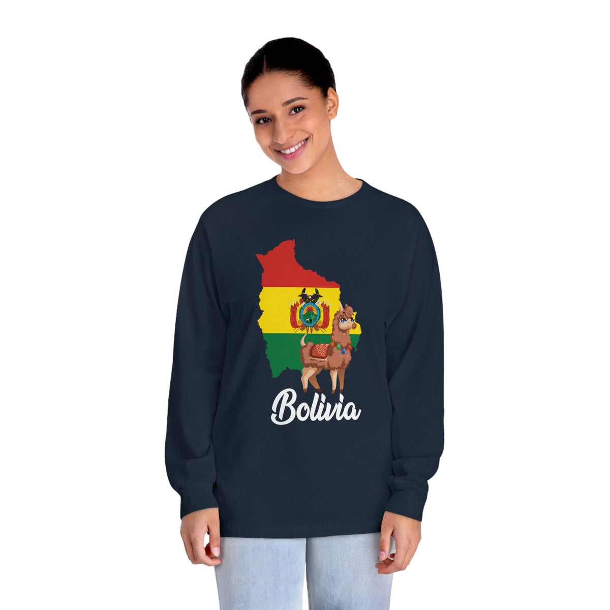 BOLIVIA – Trendy Design, Premium Long Sleeve Tee