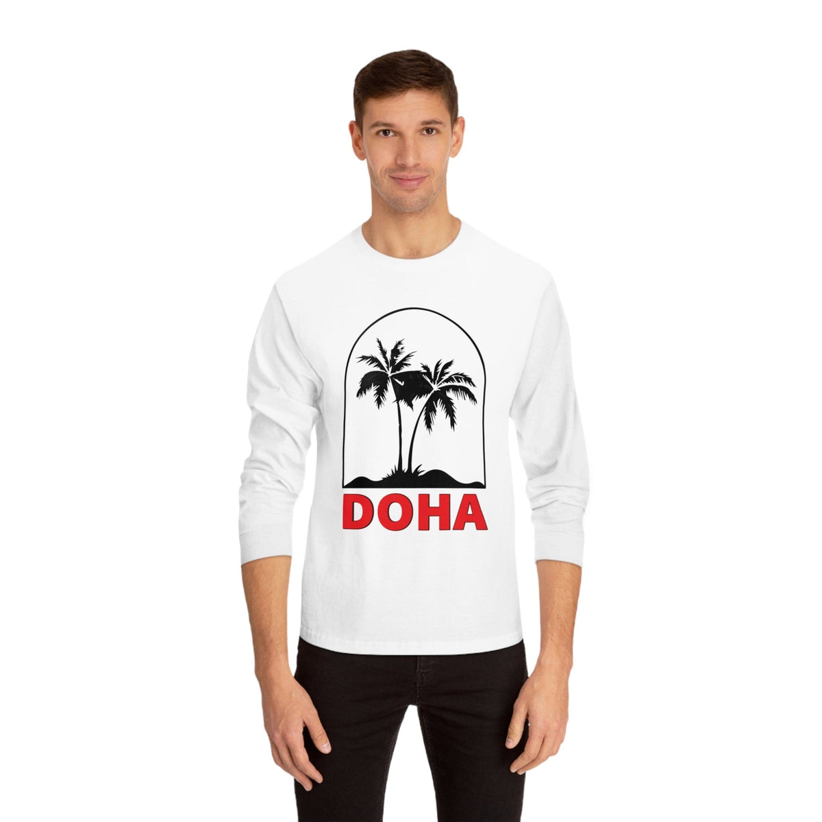 DOHA – Trendy Design, Premium Long Sleeve Tee