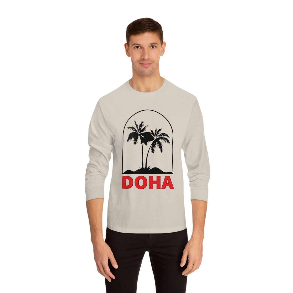DOHA – Trendy Design, Premium Long Sleeve Tee