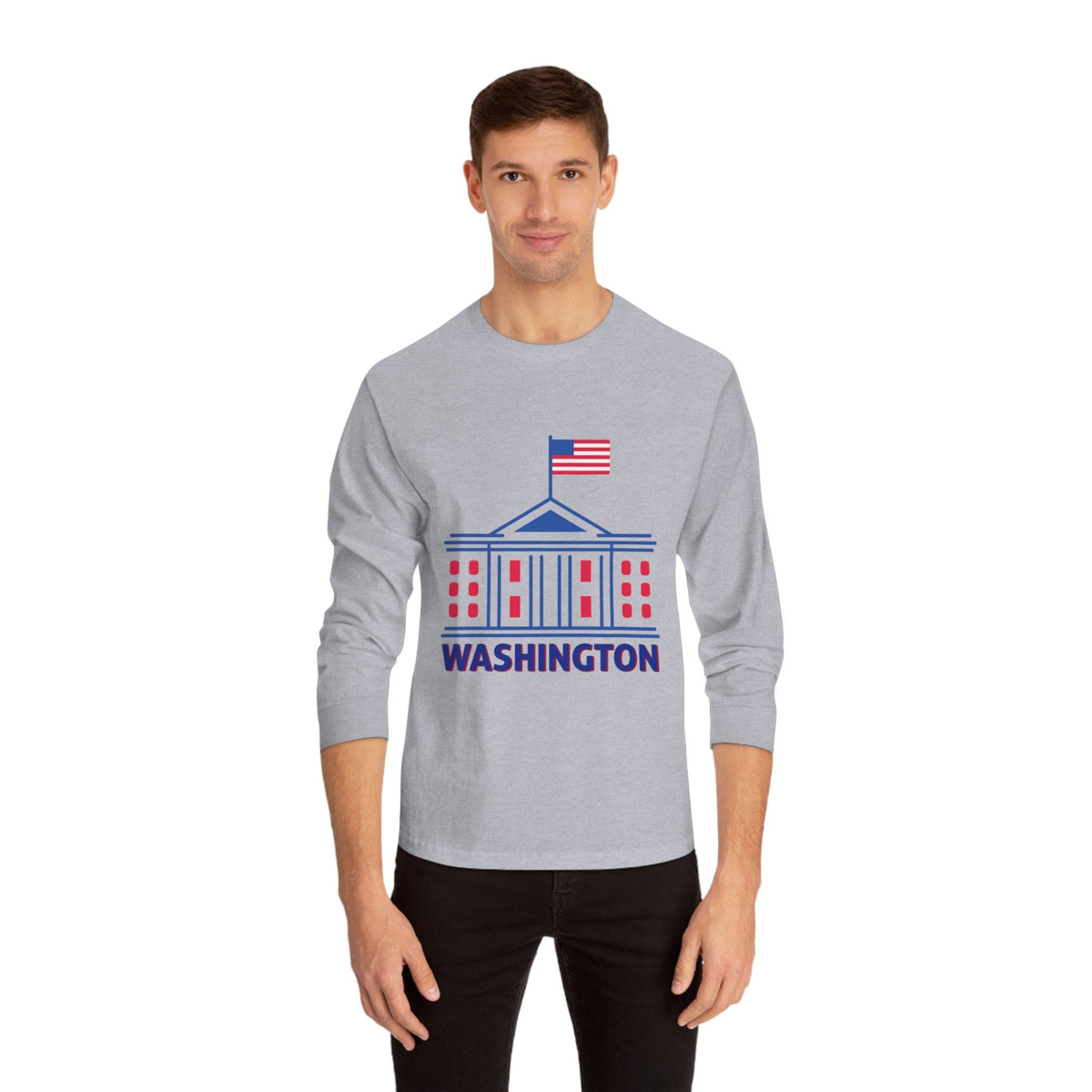 WASHINGTON – Trendy Design, Premium Long Sleeve Tee
