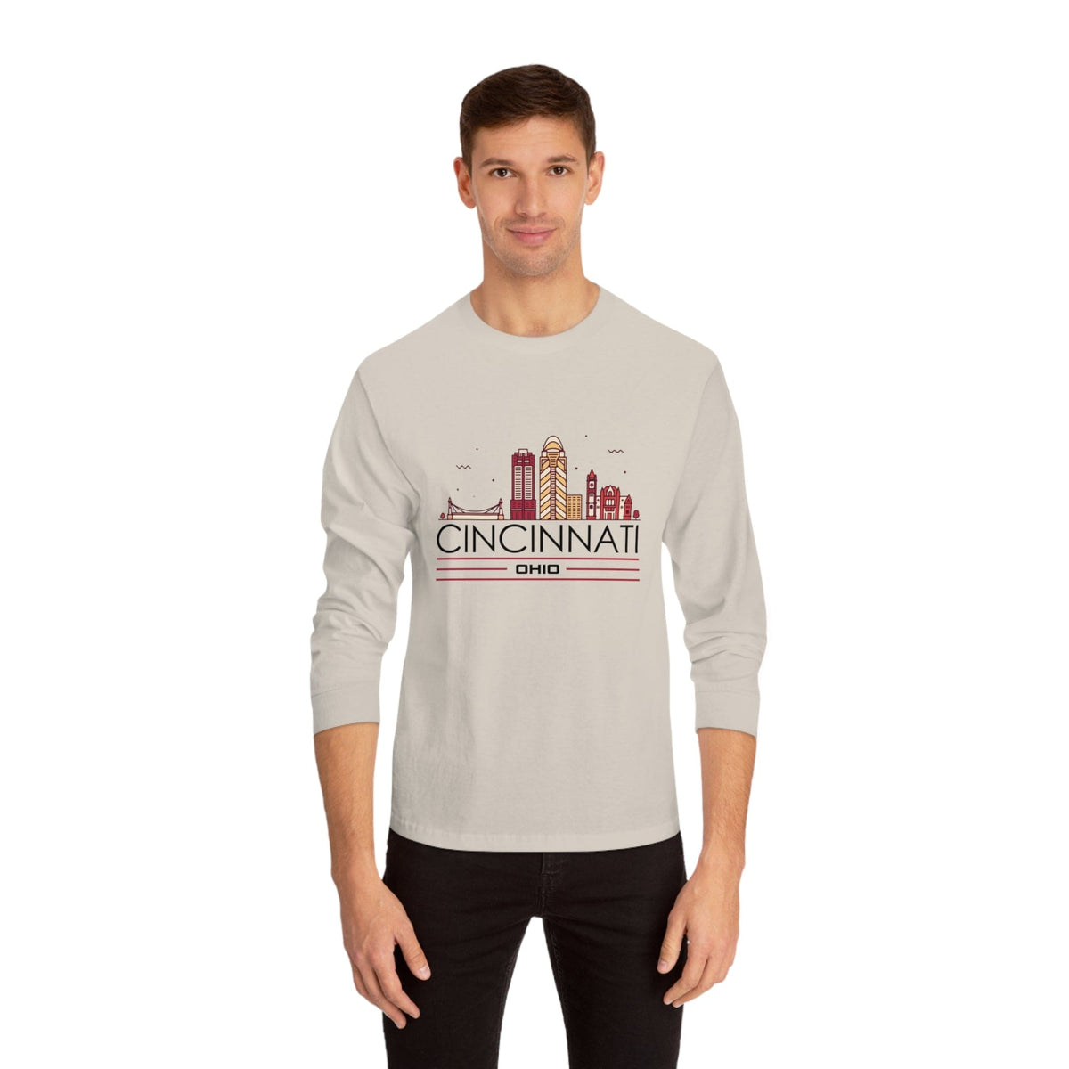 CINCINNATI – Trendy Design, Premium Long Sleeve Tee