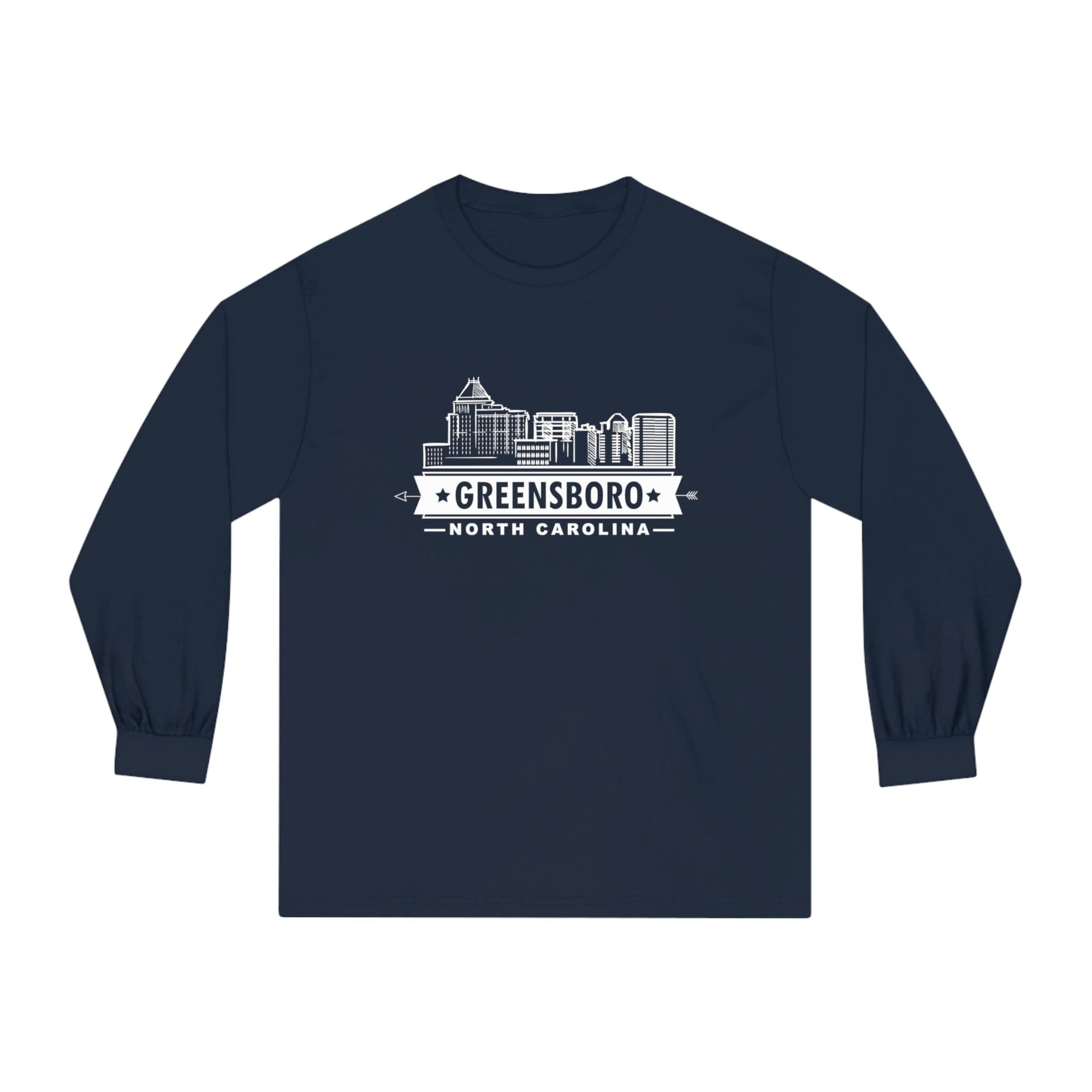 GREENSBORO – Trendy Design, Premium Long Sleeve Tee