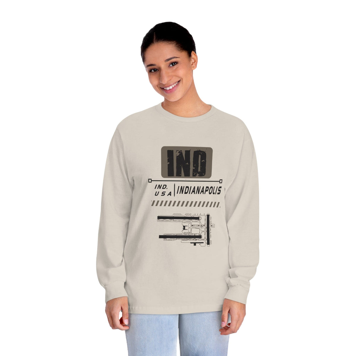 INDIANAPOLIS – Trendy Design, Premium Long Sleeve Tee