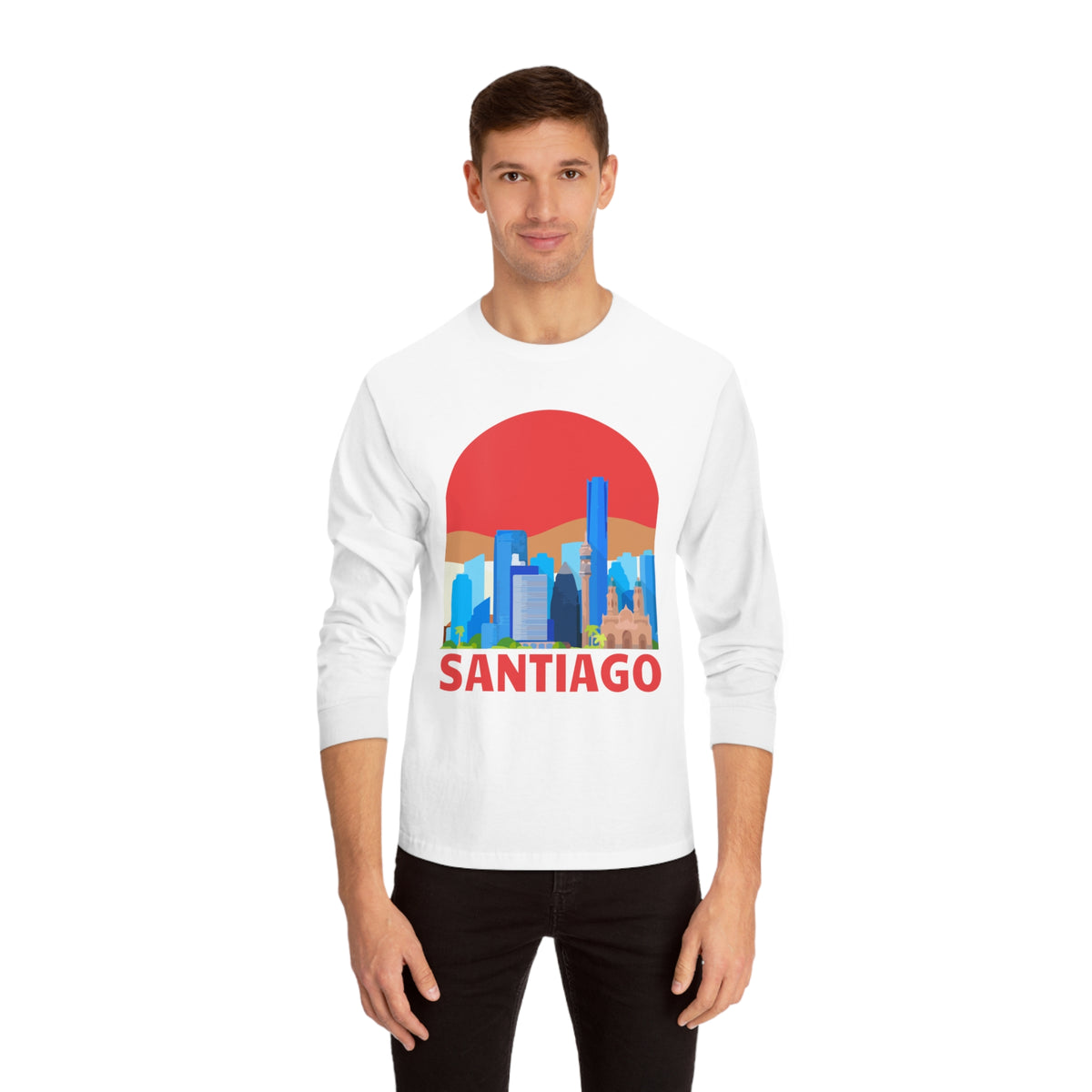 SANTIAGO – Trendy Design, Premium Long Sleeve Tee
