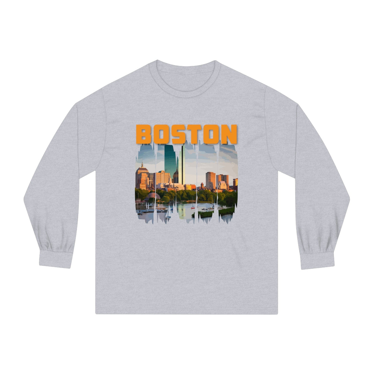 BOSTON – Trendy Design, Premium Long Sleeve Tee