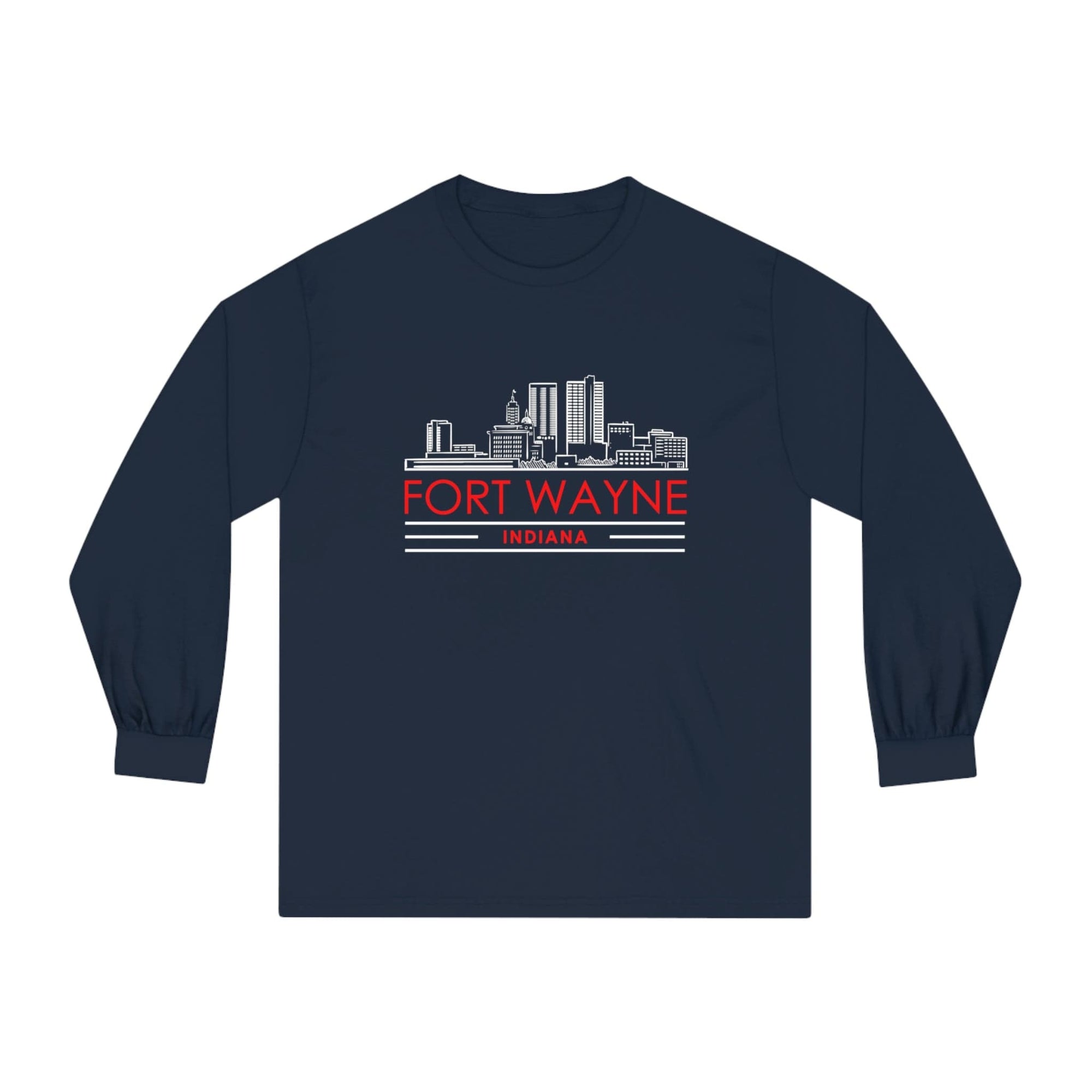 FORT WAYNE – Trendy Design, Premium Long Sleeve Tee