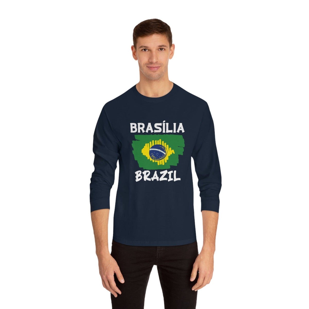 Brushstroke Brasília - Long Sleeve Tee