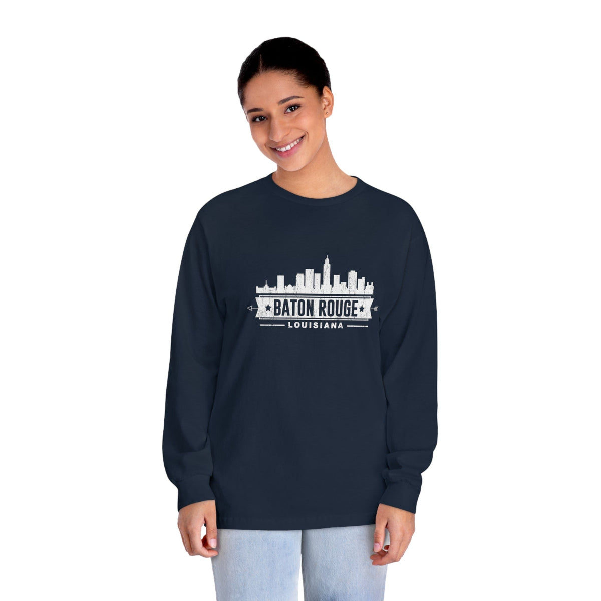BATON ROUGE – Trendy Design, Premium Long Sleeve Tee