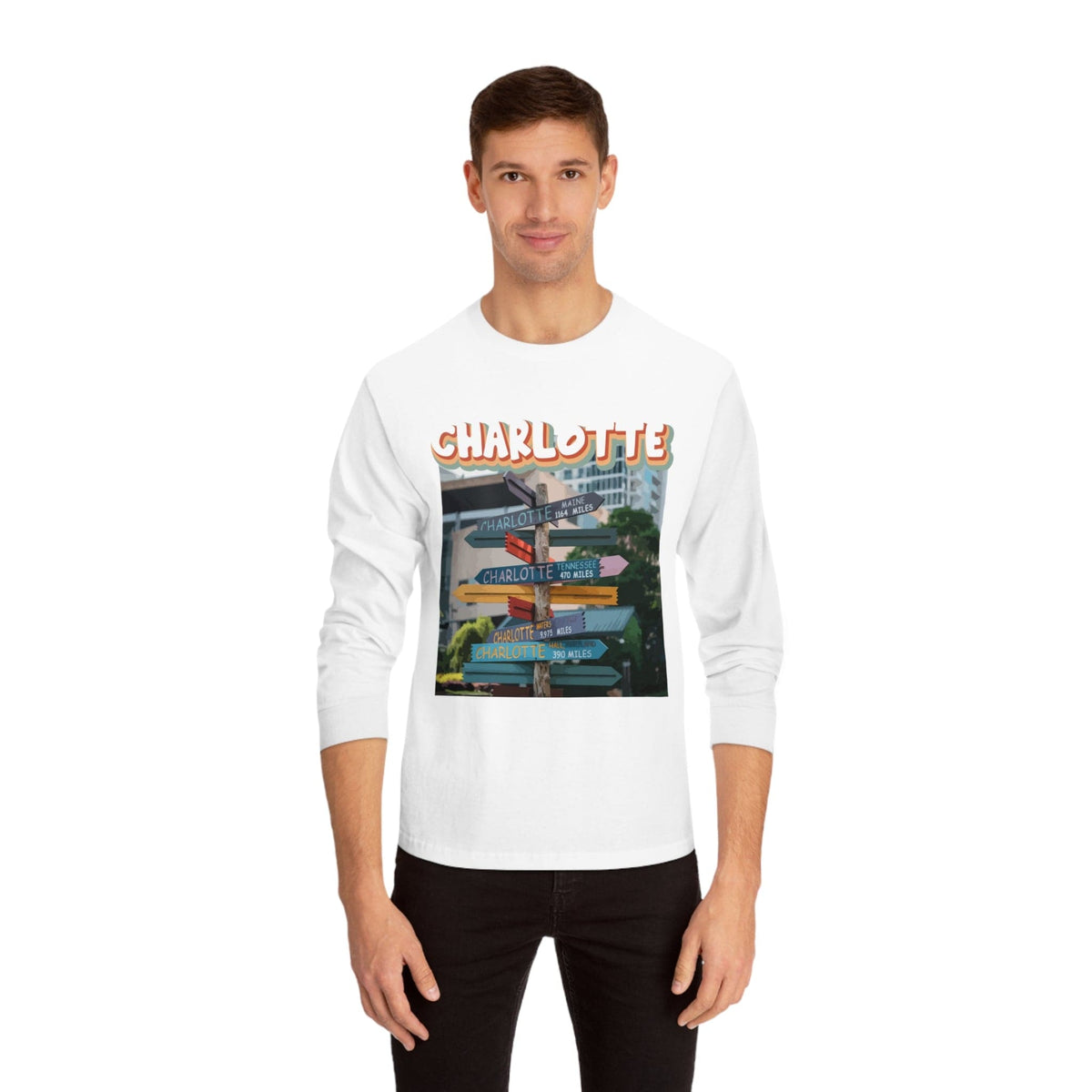 CHARLOTTE – Trendy Design, Premium Long Sleeve Tee