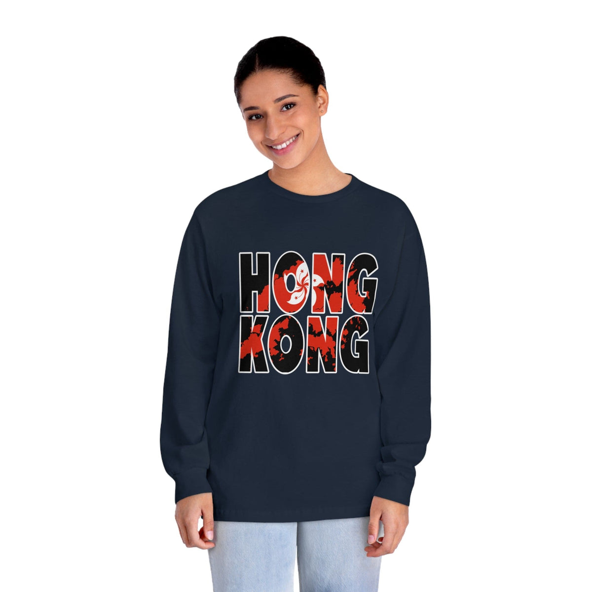HONG KONG – Trendy Design, Premium Long Sleeve Tee
