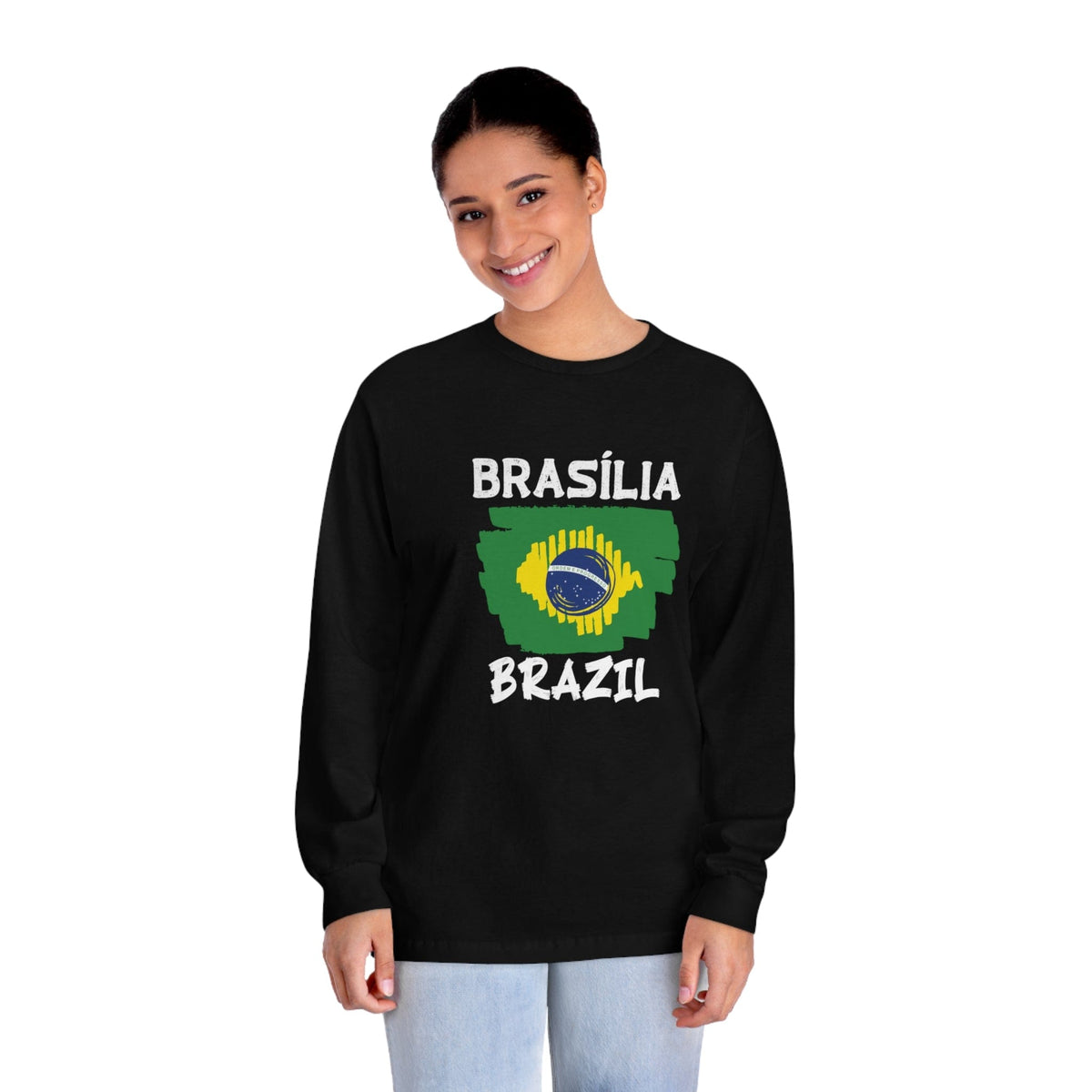 Brushstroke Brasília - Long Sleeve Tee