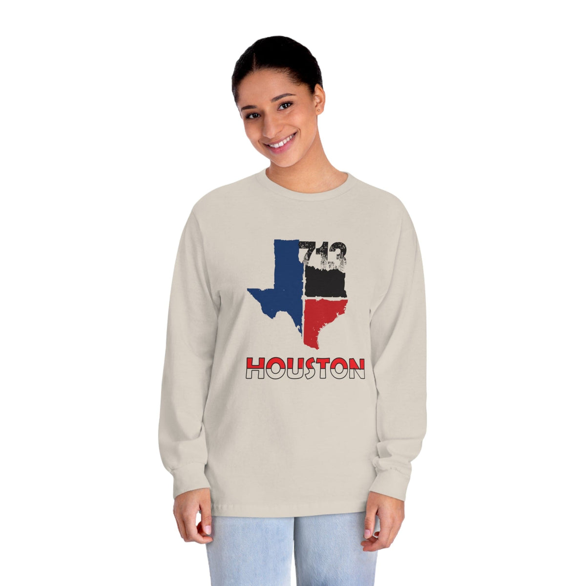 HOUSTON – Trendy Design, Premium Long Sleeve Tee