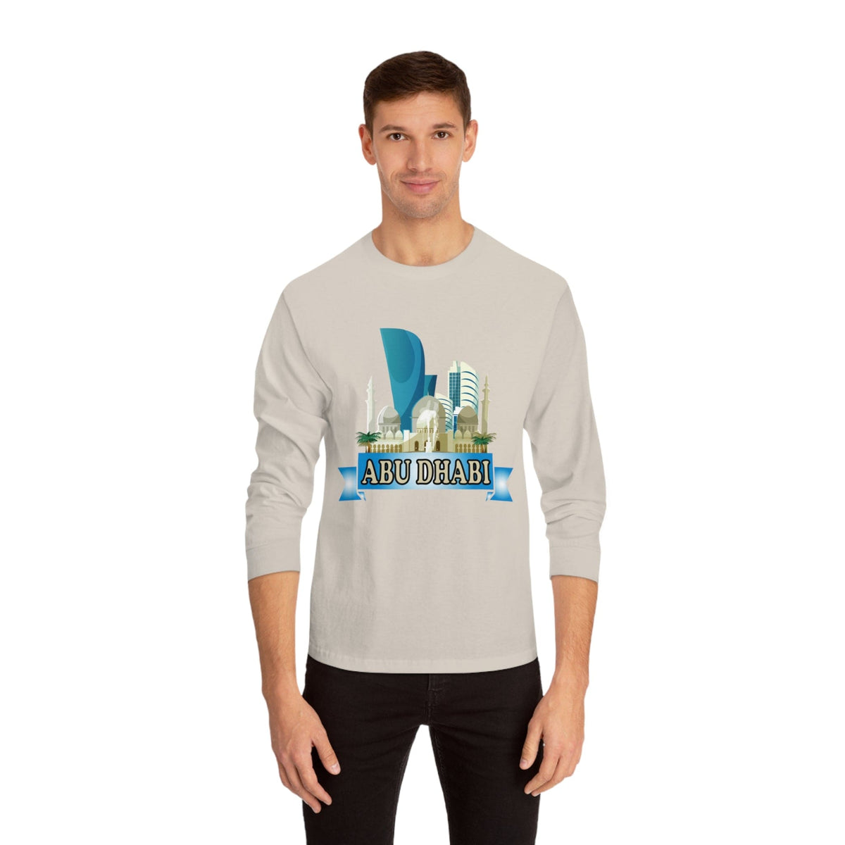 ABU DHABI – Trendy Design, Premium Long Sleeve Tee